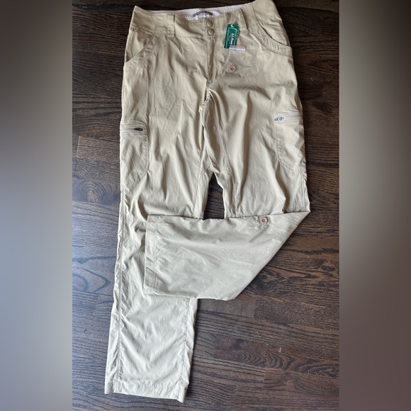 Women’s LL Bean Vista Trekking Pants Size 4 New with Tags Sandstone - Picture 3 of 10